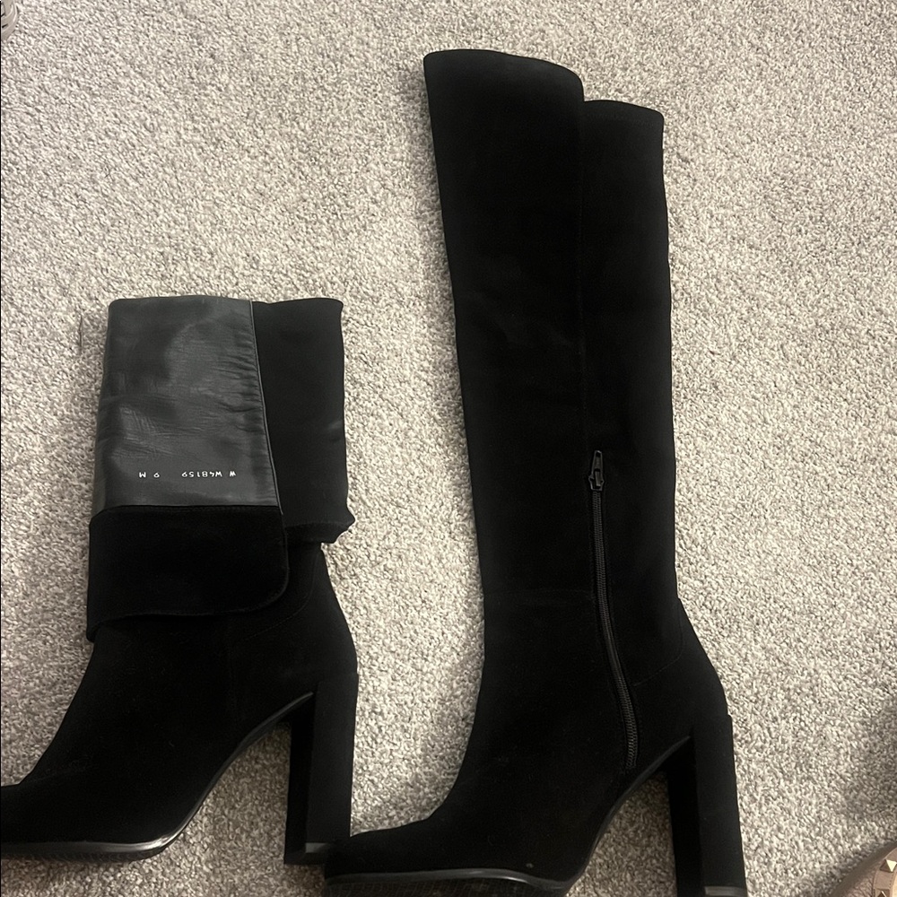 Elegant Black Knee-High Boots